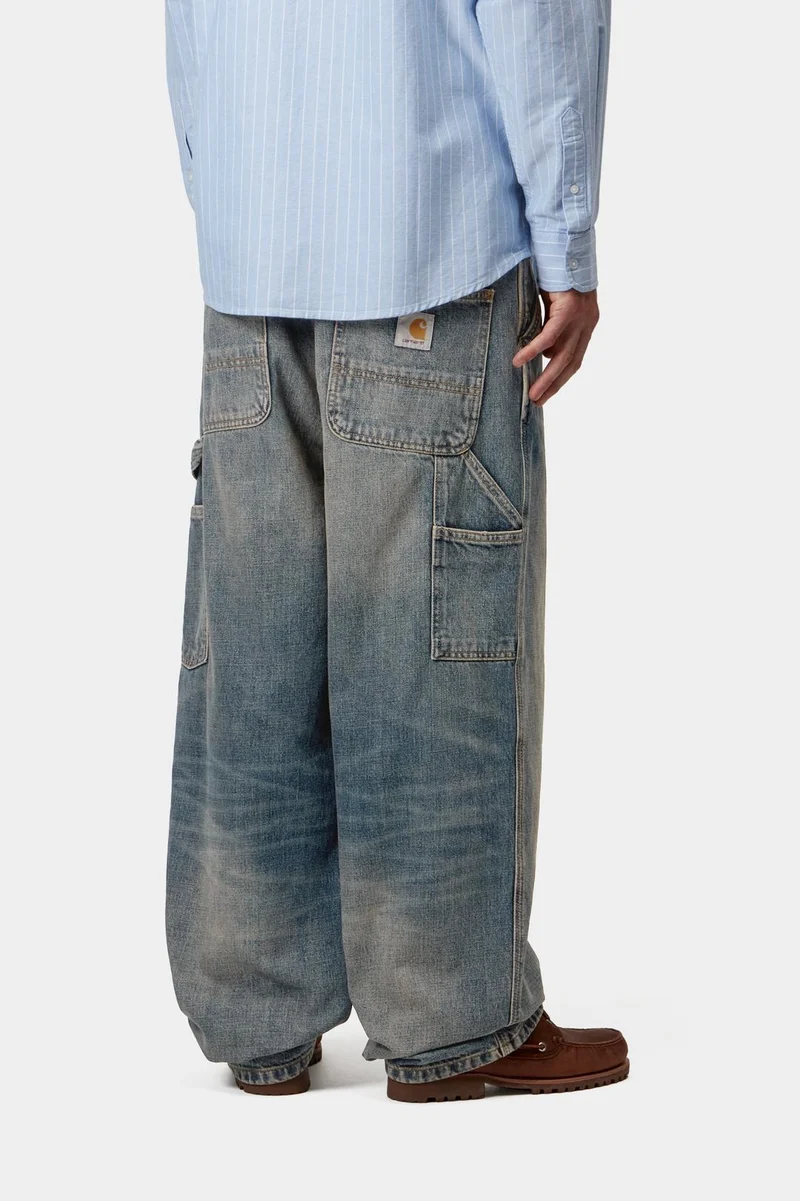 Carhartt WIP Herren OG Single Knee Camano Jeans | Blau, Used-Look