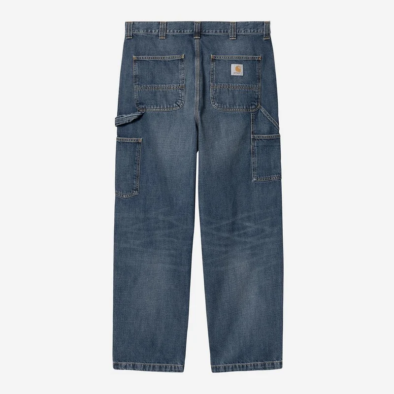 Carhartt WIP Herren OG Single Knee Camano Jeans | Dunkelblaue Used-Waschung