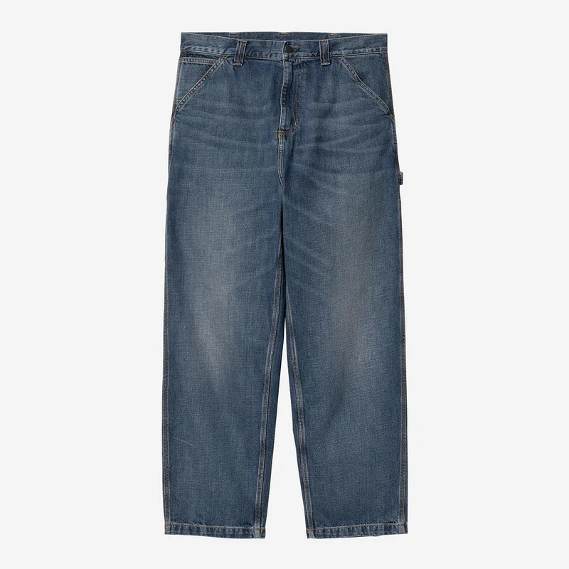 Carhartt WIP Herren OG Single Knee Camano Jeans | Dunkelblaue Used-Waschung