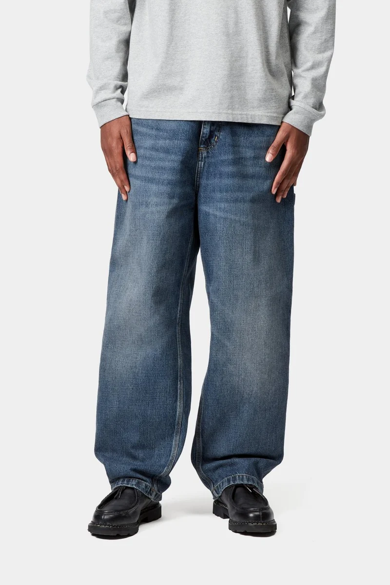 Carhartt WIP Herren OG Single Knee Camano Jeans | Dunkelblaue Used-Waschung