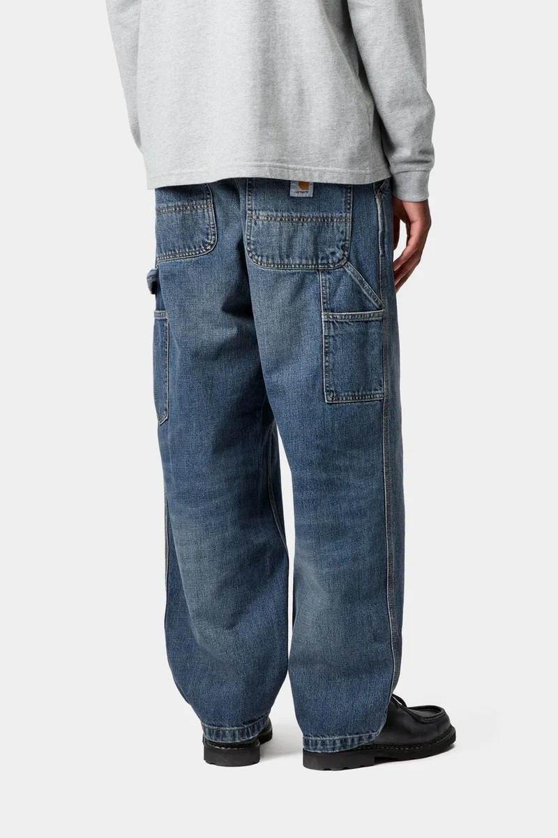 Carhartt WIP Herren OG Single Knee Camano Jeans | Dunkelblaue Used-Waschung