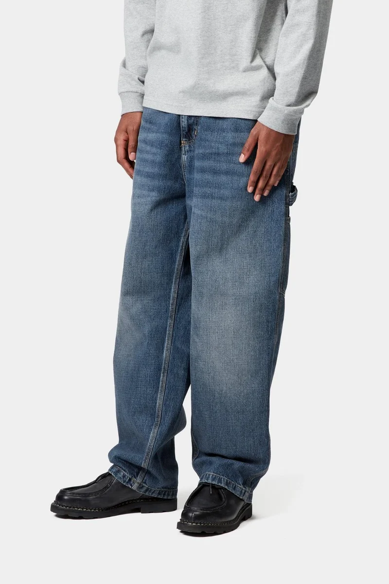 Carhartt WIP Herren OG Single Knee Camano Jeans | Dunkelblaue Used-Waschung