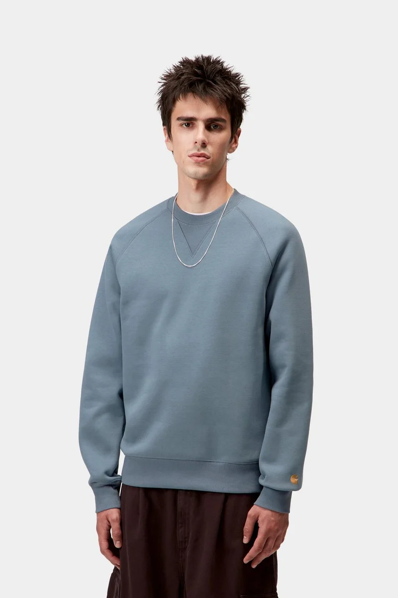 Carhartt WIP Herren Chase Sweat Top | Angelite