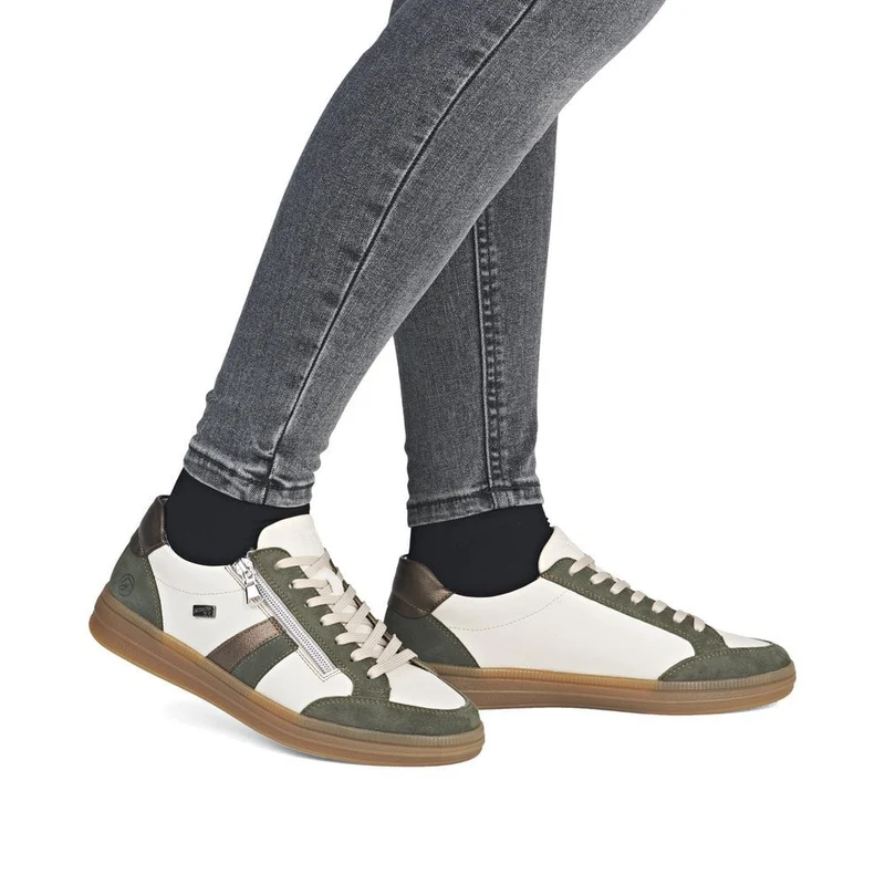 Remonte Damenmode Leder-Sneaker | Beige