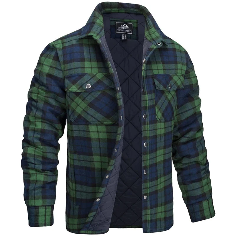Darius | Herren-Holzfällerjacke im karierten Design