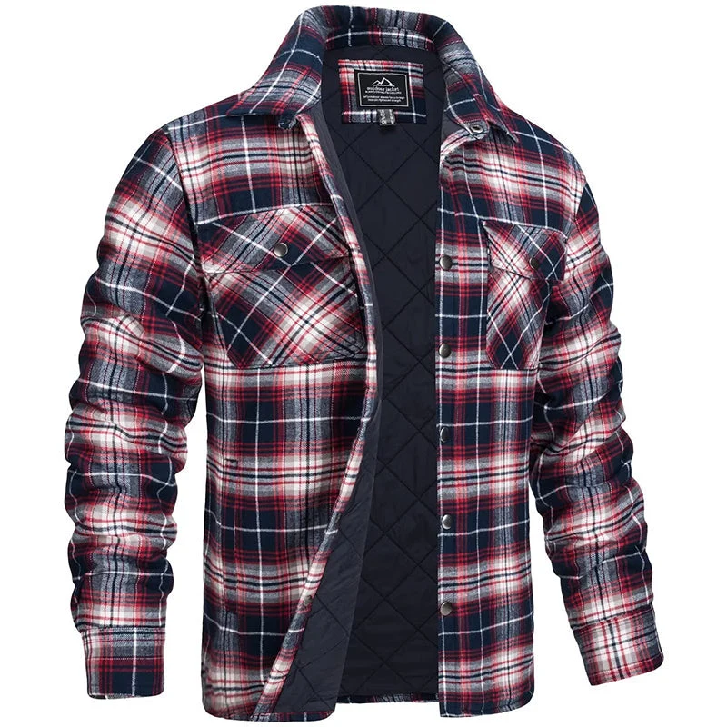 Darius | Herren-Holzfällerjacke im karierten Design