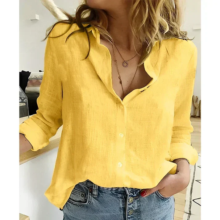Laja | hochwertige, leichte canvas-bluse