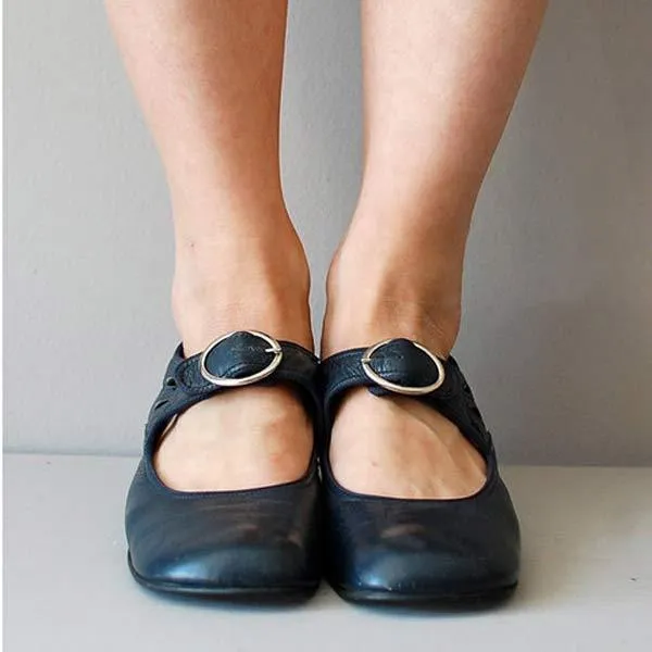 Beatrice | Keilsandalen aus leder mit orthopädische schnalle