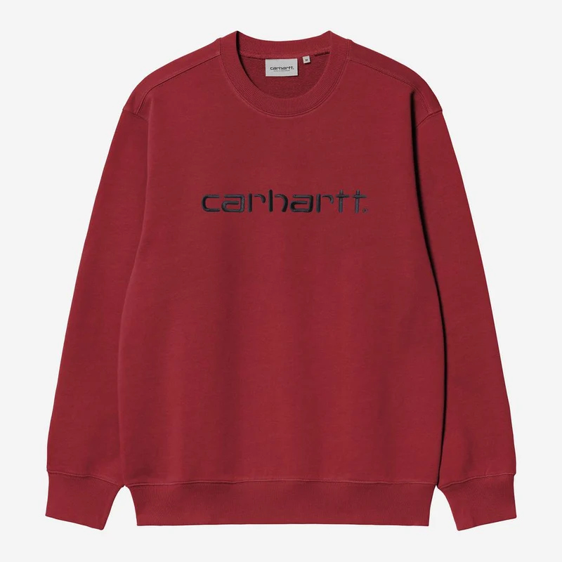 Carhartt WIP Herren Carhartt WIP Sweat Top | Scharlachrot / Graphit