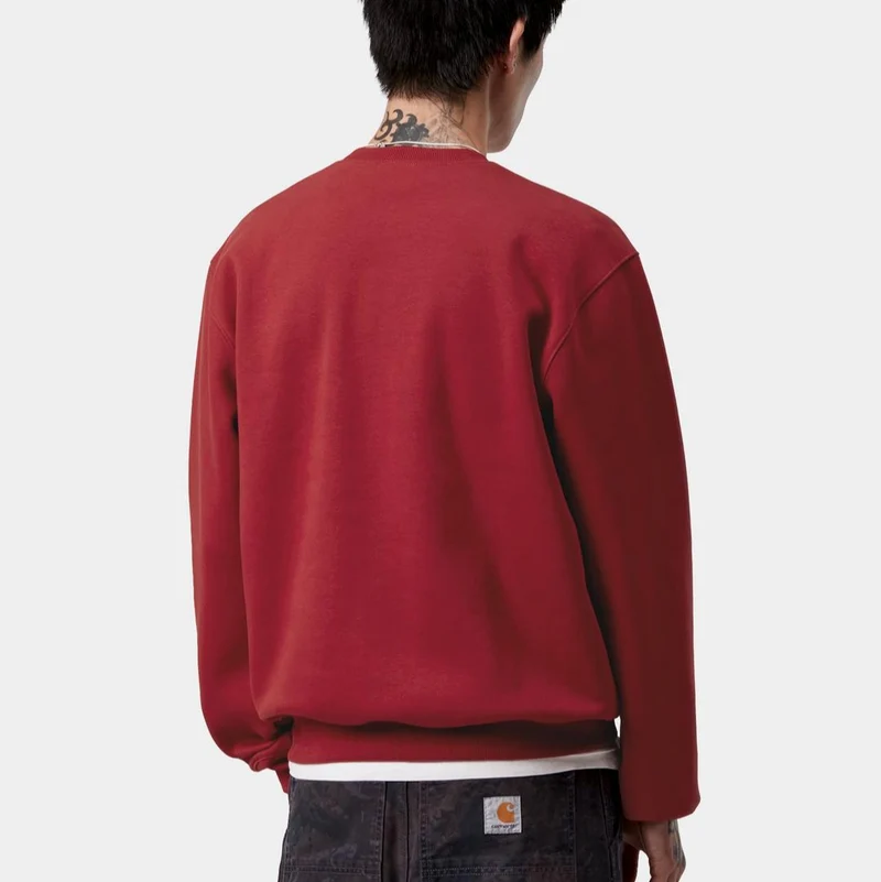 Carhartt WIP Herren Carhartt WIP Sweat Top | Scharlachrot / Graphit