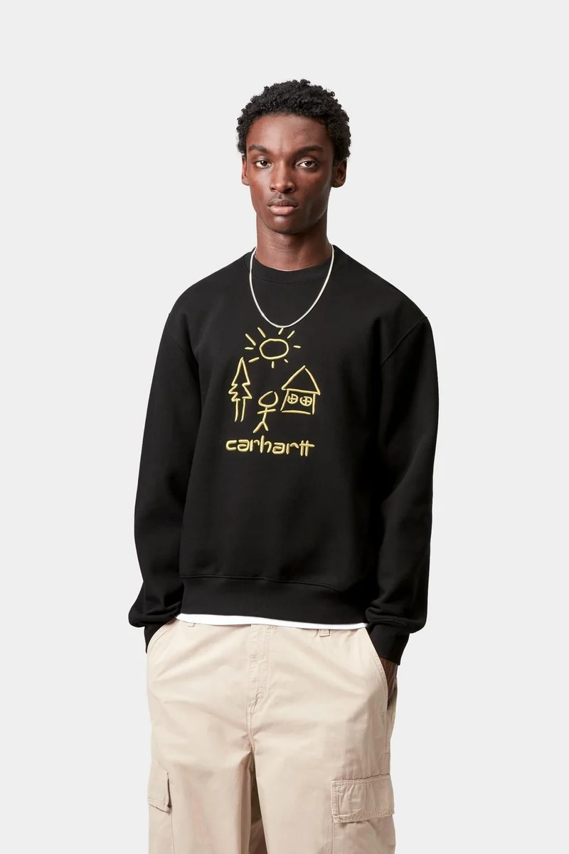 Carhartt WIP Herren Masterpiece Sweatshirt | Schwarz