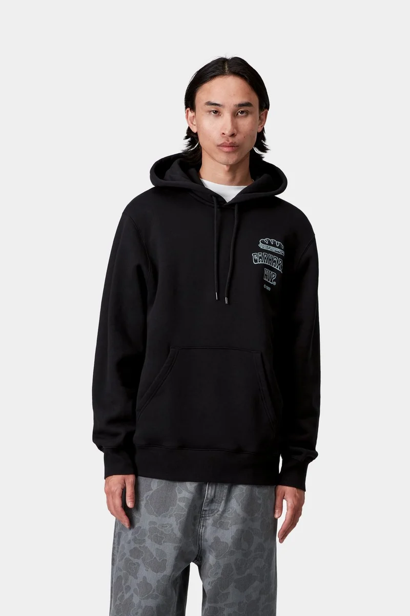 Carhartt WIP Herren Sandwich Hoodie | Schwarz