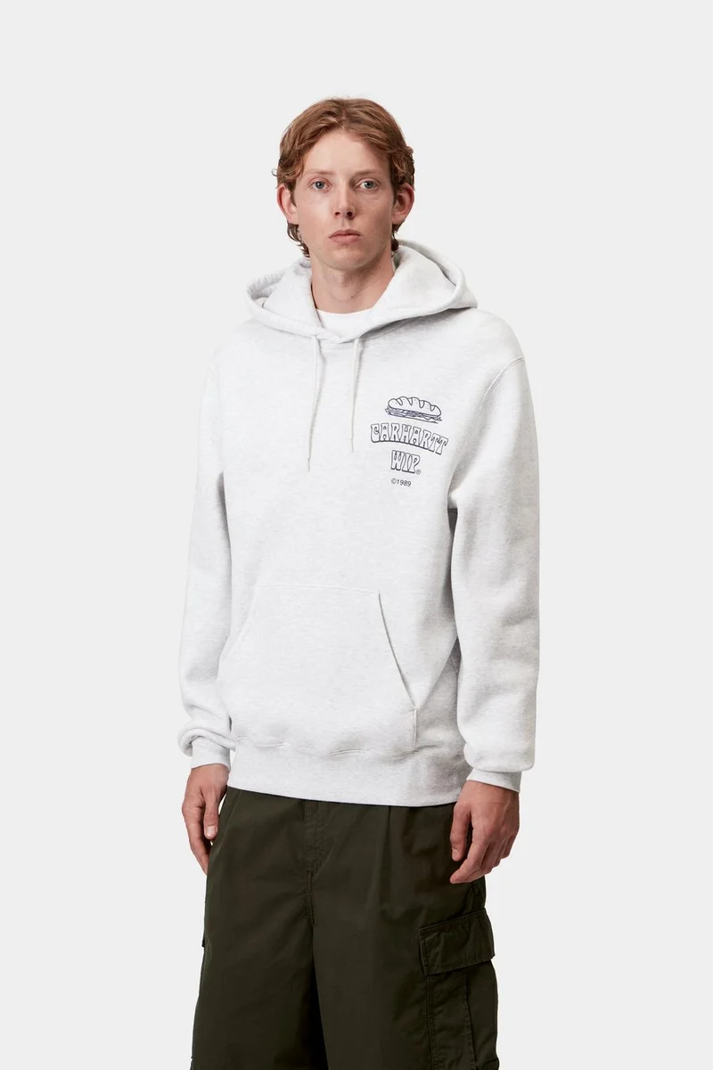 Carhartt WIP Herren Sandwich Sweat Hoodie | Ash Heather