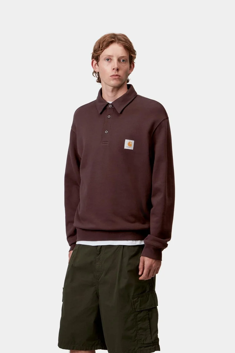 Carhartt WIP Herren-Polo-Sweatshirt | Palisander