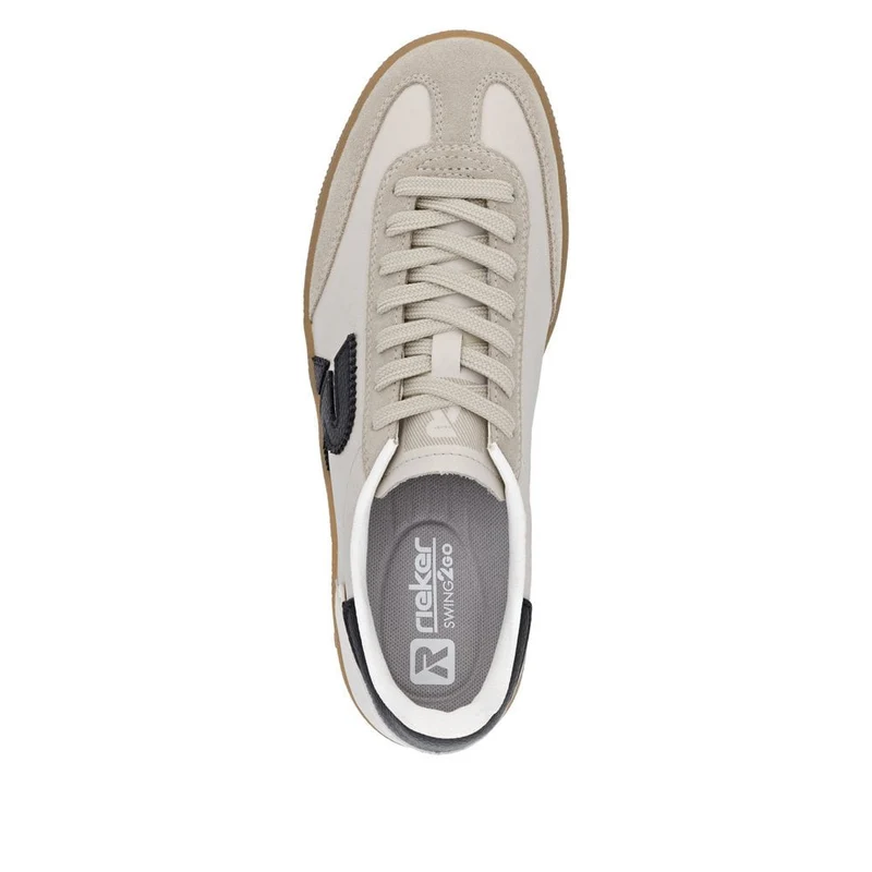 Rieker Damenmode Leder-Sneaker | Beige