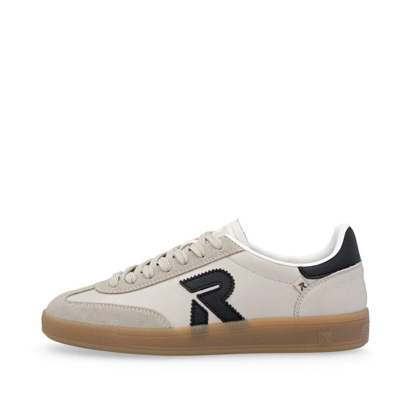Rieker Damenmode Leder-Sneaker | Beige