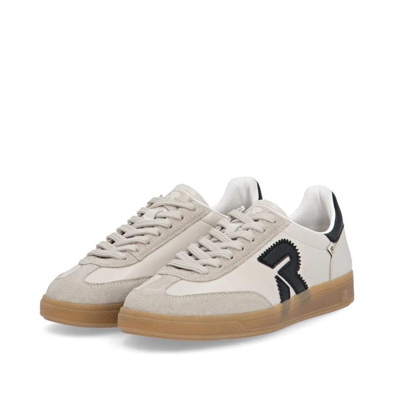 Rieker Damenmode Leder-Sneaker | Beige