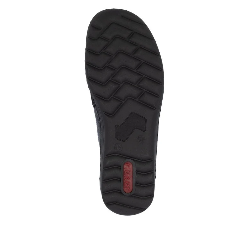 Rieker Lässiger Damenschuh in Extrabreite | Dunkelrot