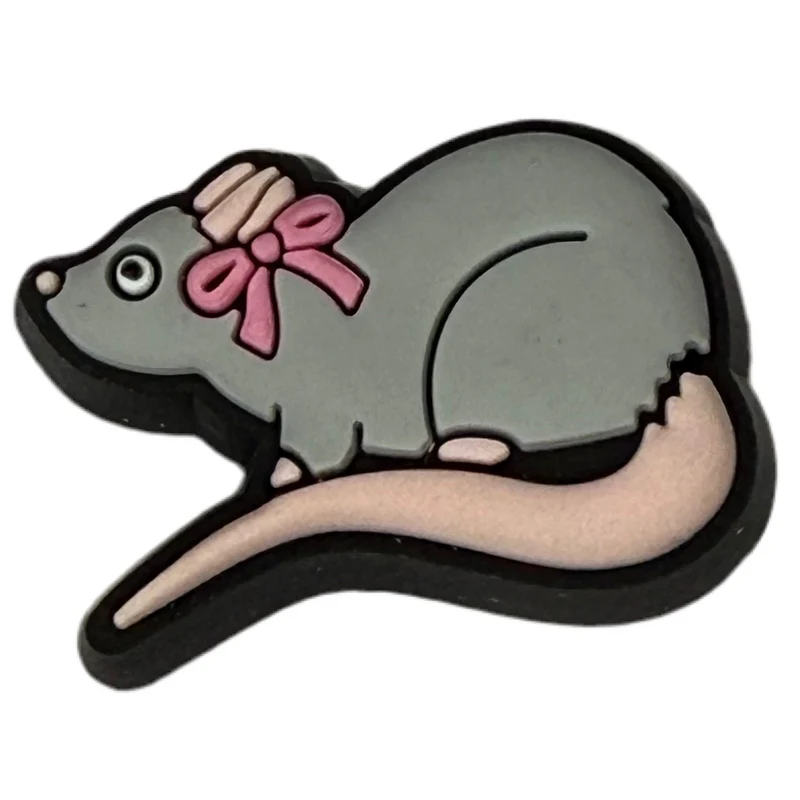 Crocs Jibbitz Ratte mit Schleife Charm