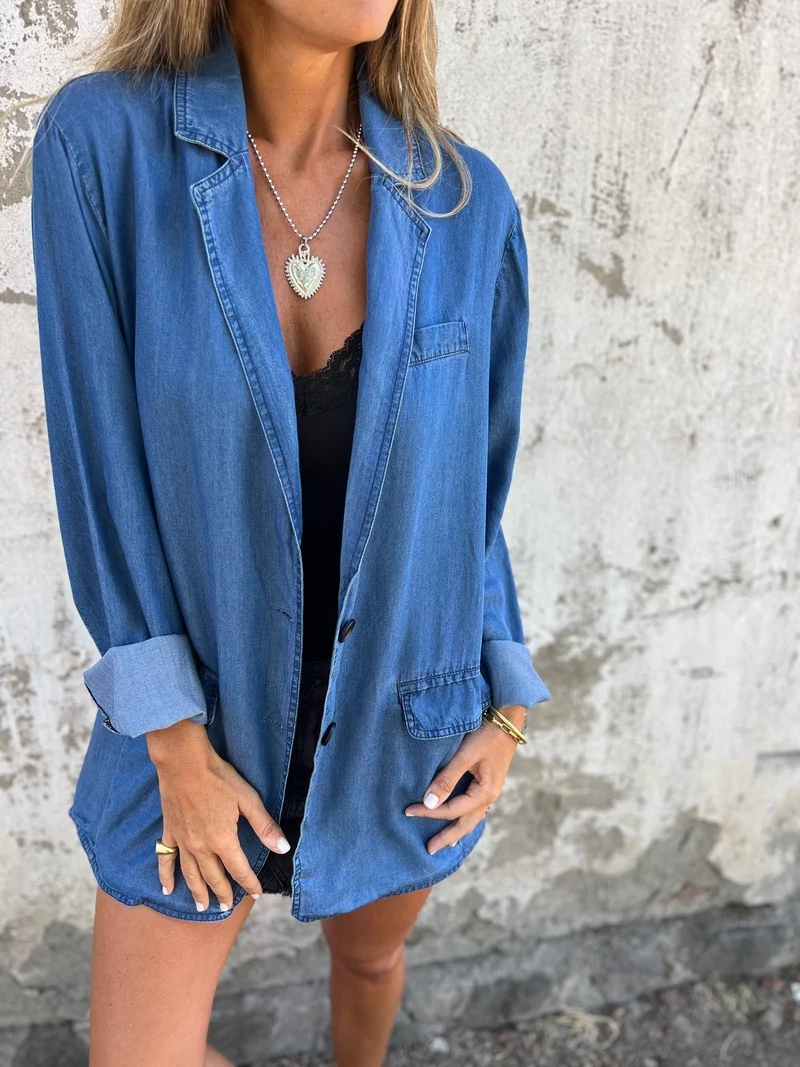 Ysabeau | Elegantes Denim Lässiges Jas