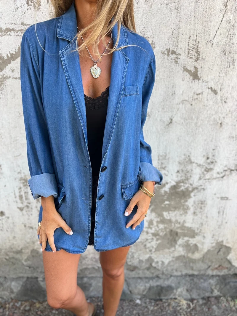 Ysabeau | Elegantes Denim Lässiges Jas