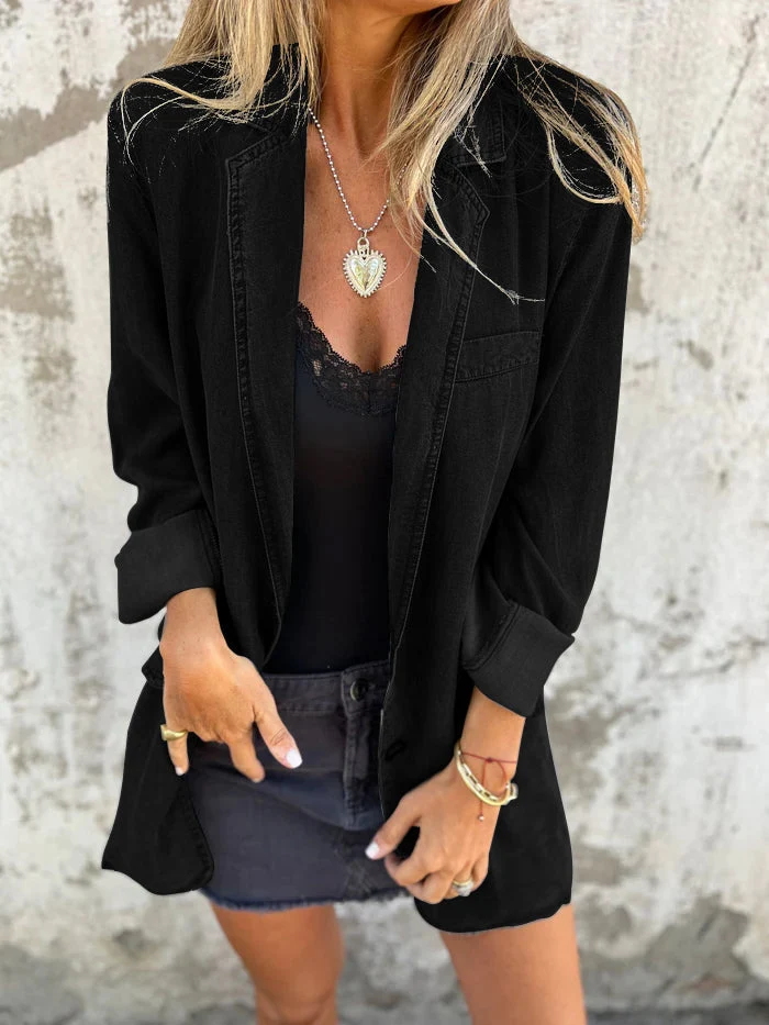 Ysabeau | Elegantes Denim Lässiges Jas
