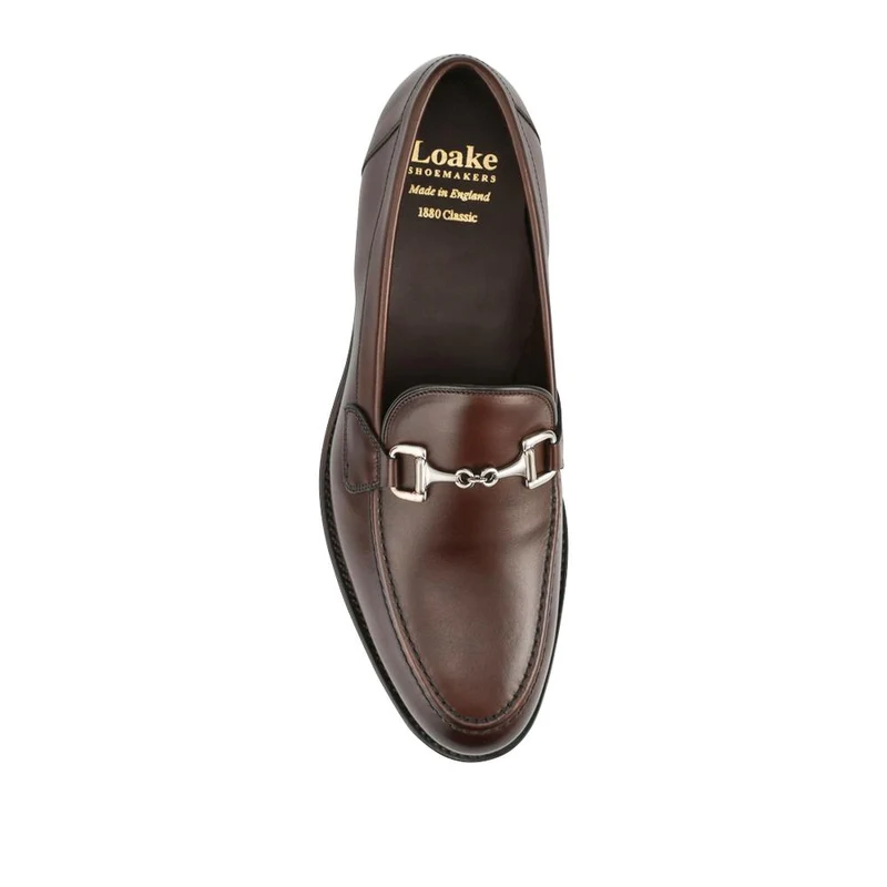 Loake Leather Buckled Loafers - LOA42500 / 328 636 - Dark Brown