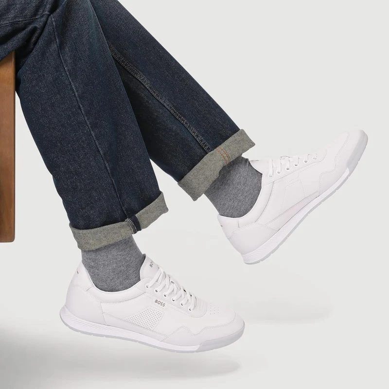 Boss Leather OrthoLite Trainers - HUGO41508 / 327 626 - White