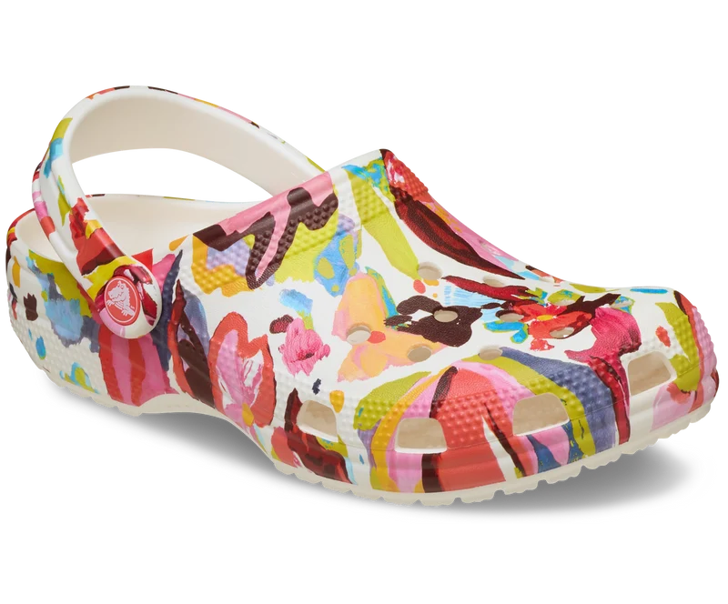 CROCS Unisex Classic Pained Floral Clog | Kreide