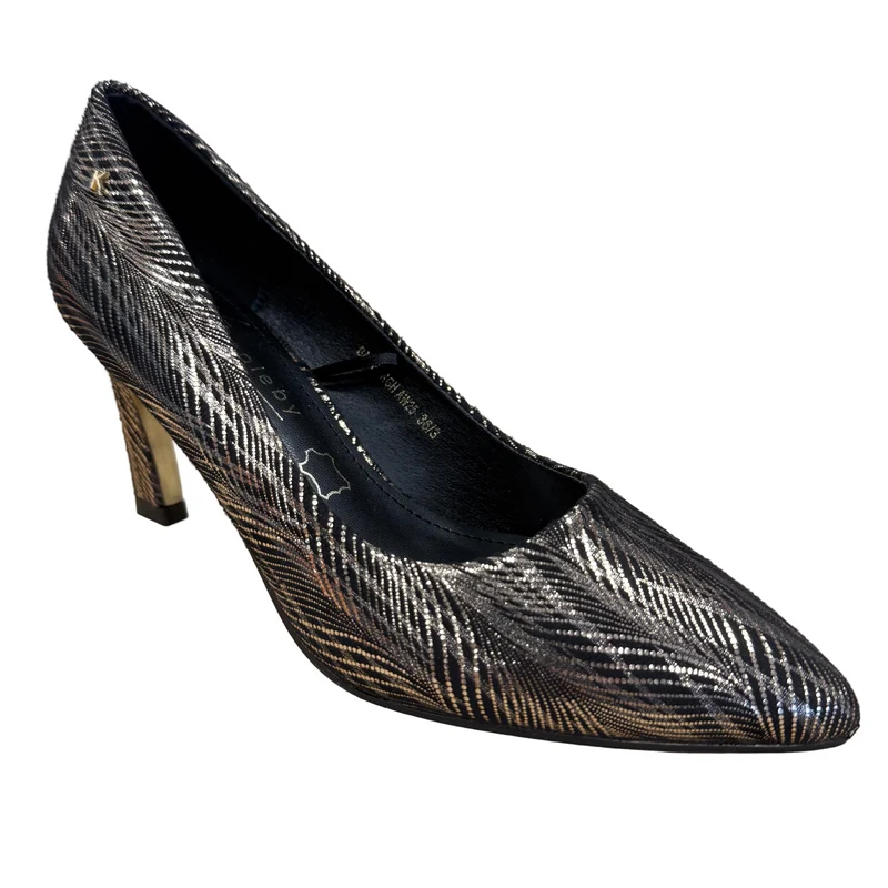 Kate Appleby Bamburgh High Heel für Damen | Schwarz-Roségold-Muster
