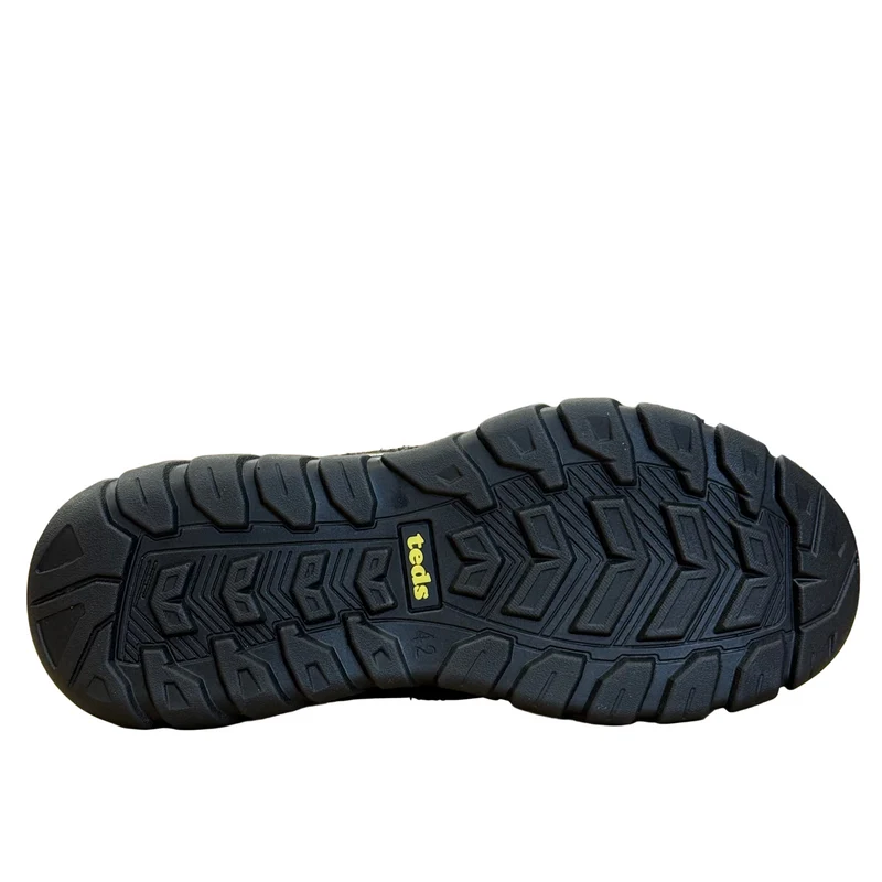 Teds Kinder Milford Slip-On Leder Schulschuh | Schwarz