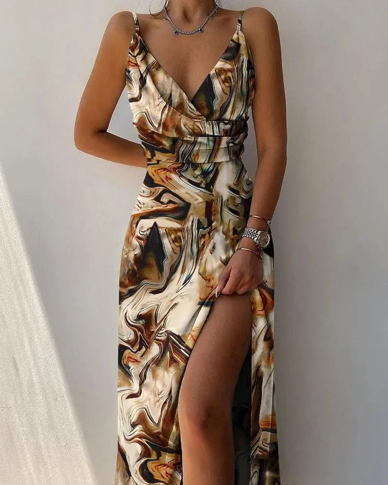 Melvina | Langes, fließendes Kleid