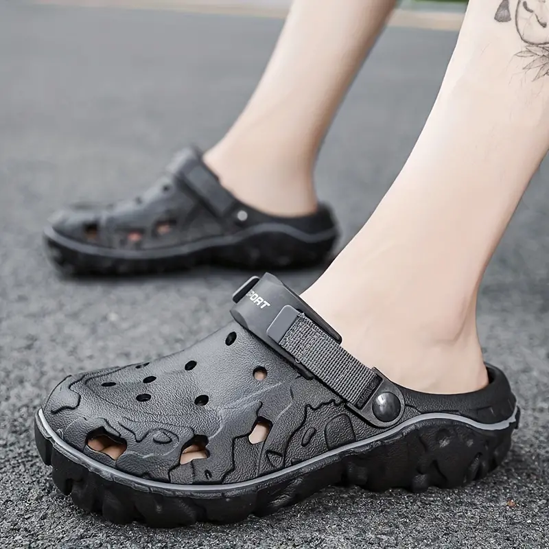 Helene | Bequeme, rutschfeste, weiche Sohle, feste Farbe, hohle Clogs