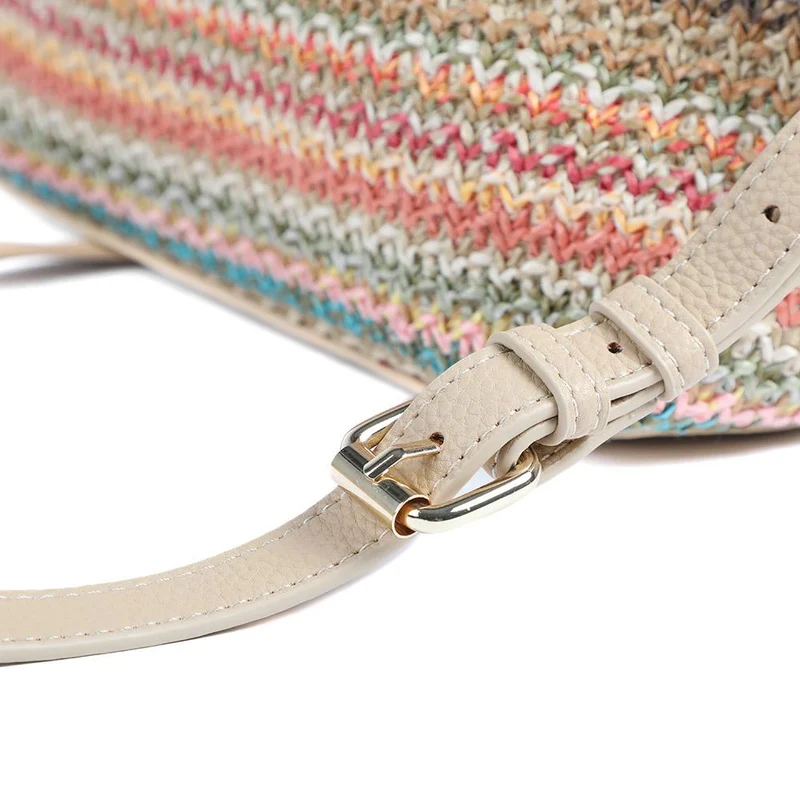 Stripey Cross-Body Bag - RIM41006 / 327 379 - Beige Multi