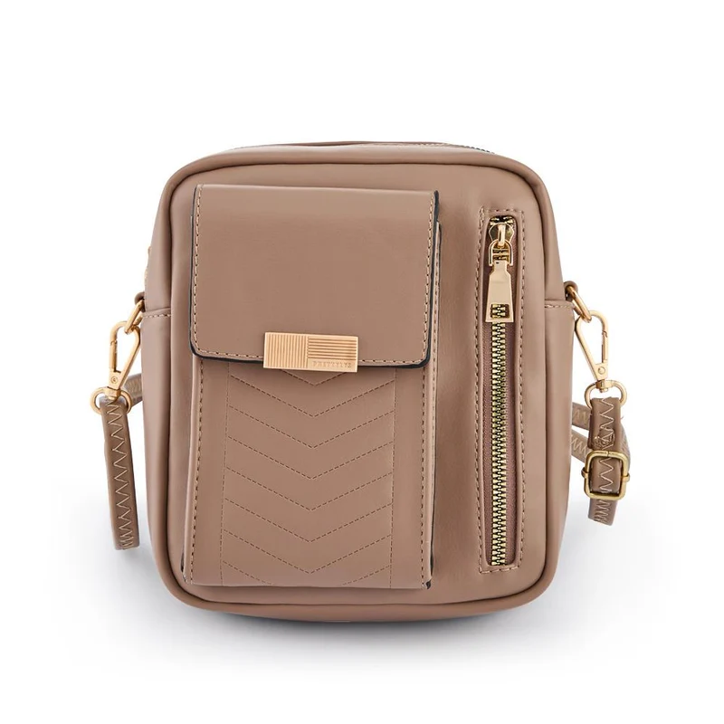 Dual-Zip Mini Handbag - PRETT42010 / 328 276 - Coffee