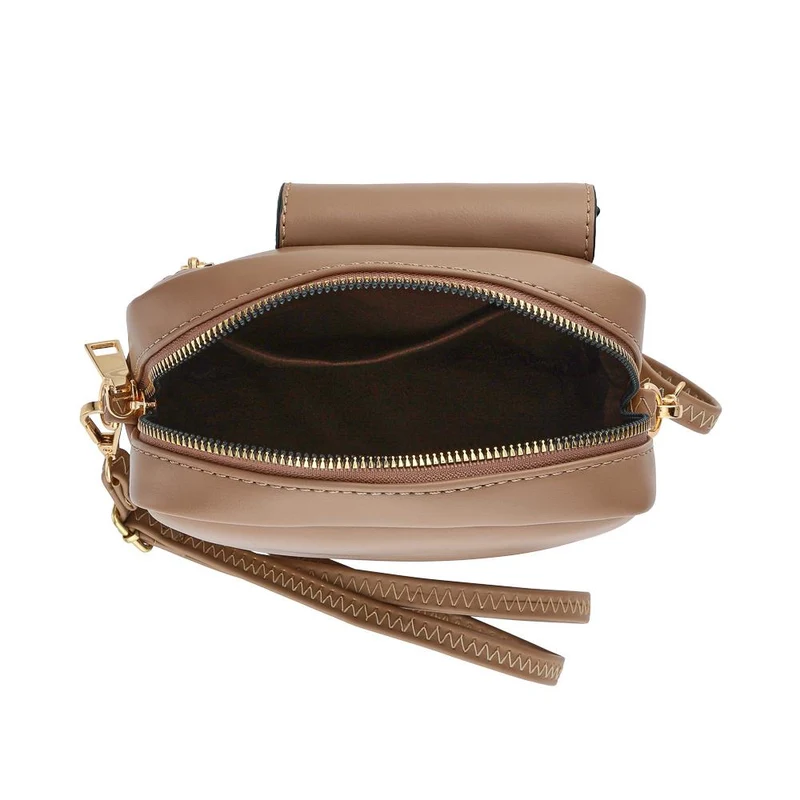 Dual-Zip Mini Handbag - PRETT42010 / 328 276 - Coffee