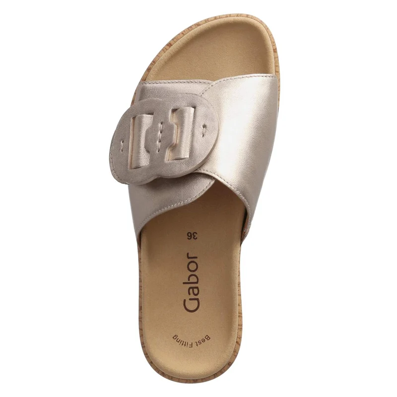Pantoletten Gold