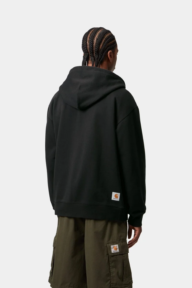 Carhartt WIP Herren Mini WIP Zip Front Hoodie | Schwarz