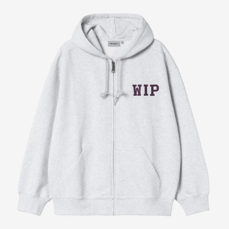 Carhartt WIP Herren Mini WIP Zip Front Hoodie | Ash Heather