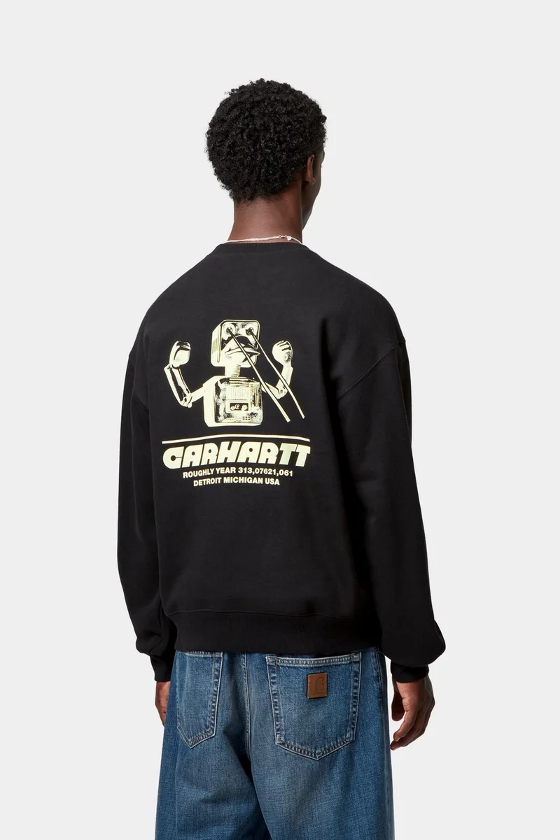 Carhartt WIP Herren Wiptopia Sweatshirt | Schwarz