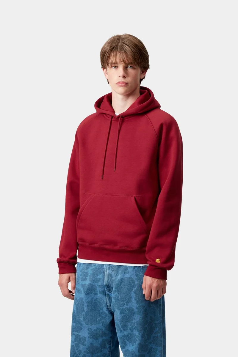 Carhartt WIP Herren Chase Hoodie | Scharlachrot