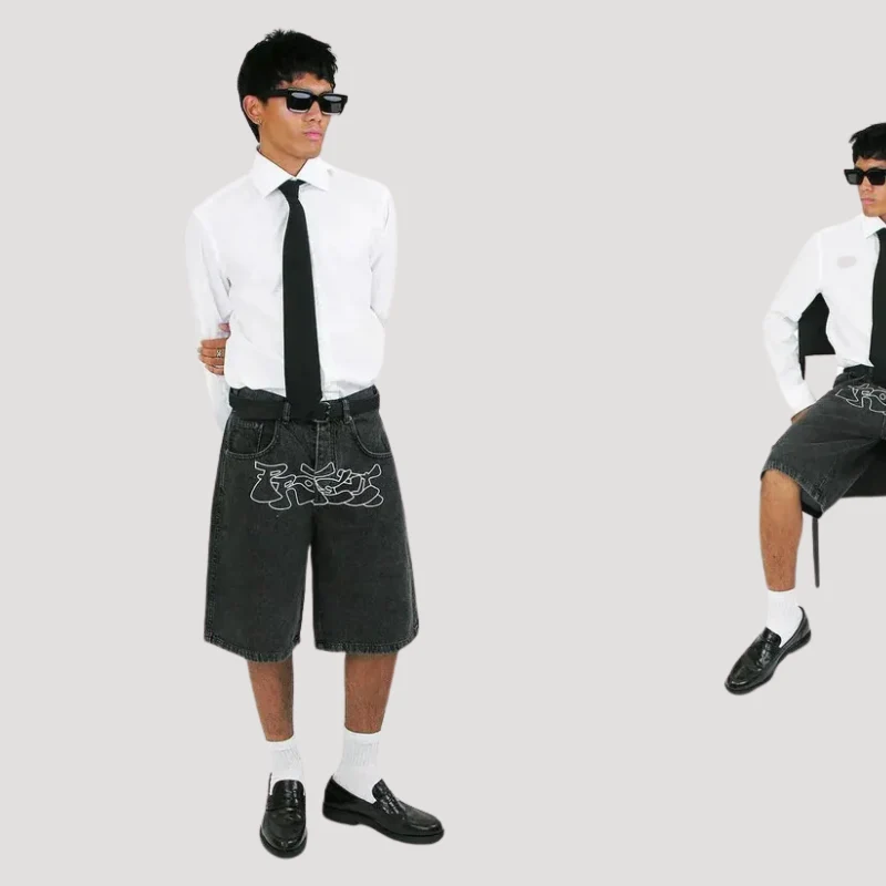 Vesperia | Y2k Hip Hop Denim Jorts