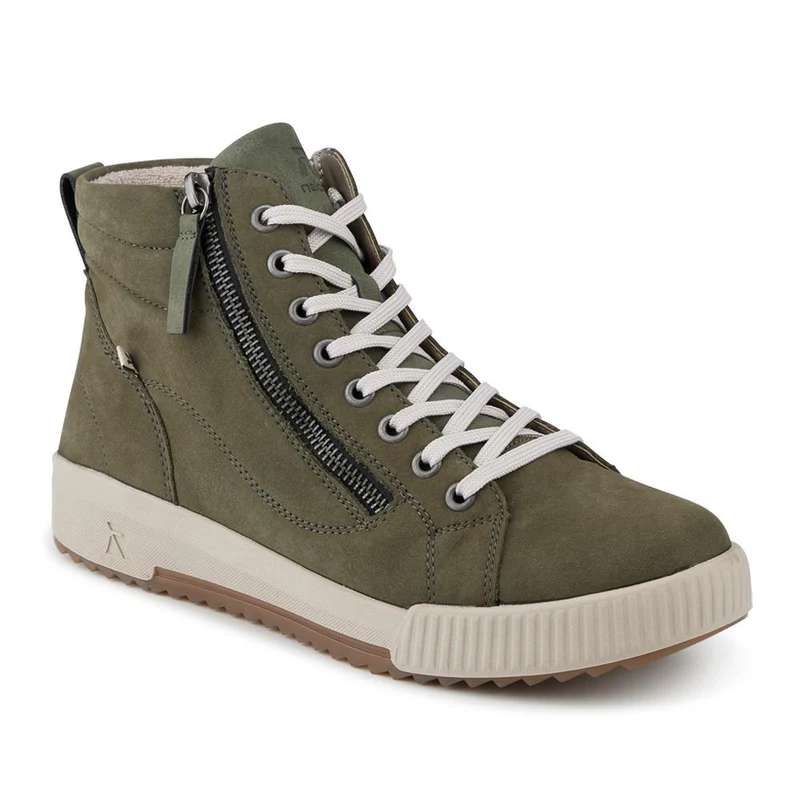Rieker Leather Zipped Hi Top Trainers - RKR42546 / 328 186