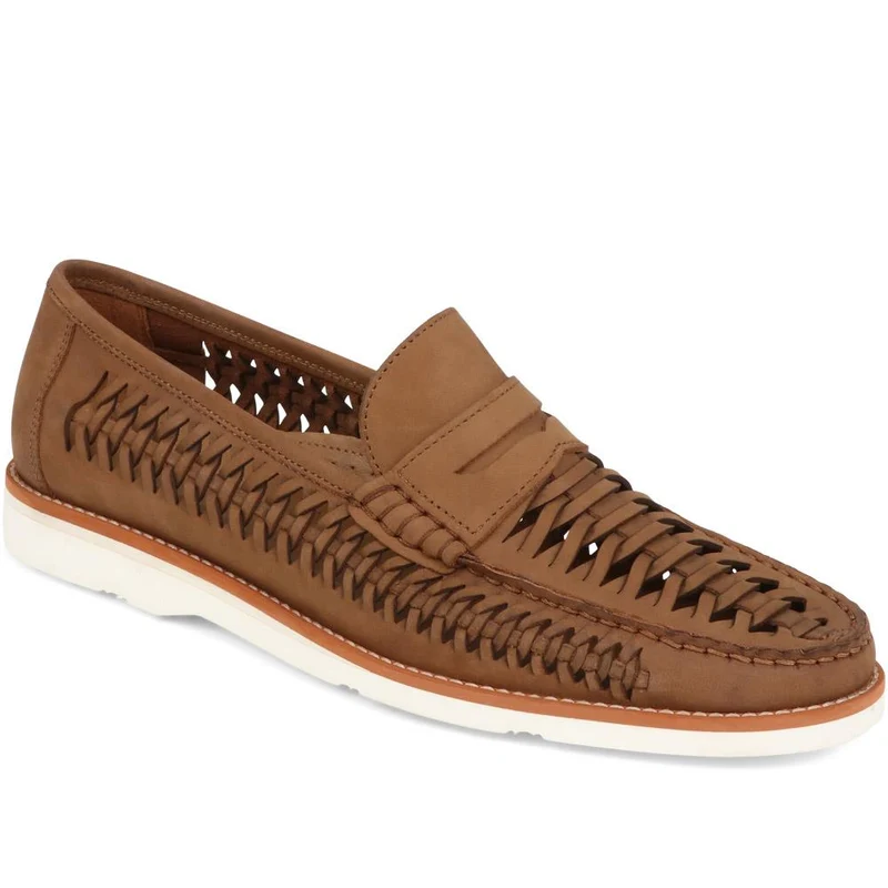 Riptide Leather Moccasins - RIPTIDE / 324 973 - Tan Nubuck