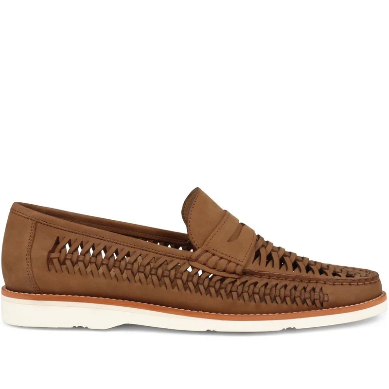 Riptide Leather Moccasins - RIPTIDE / 324 973 - Tan Nubuck