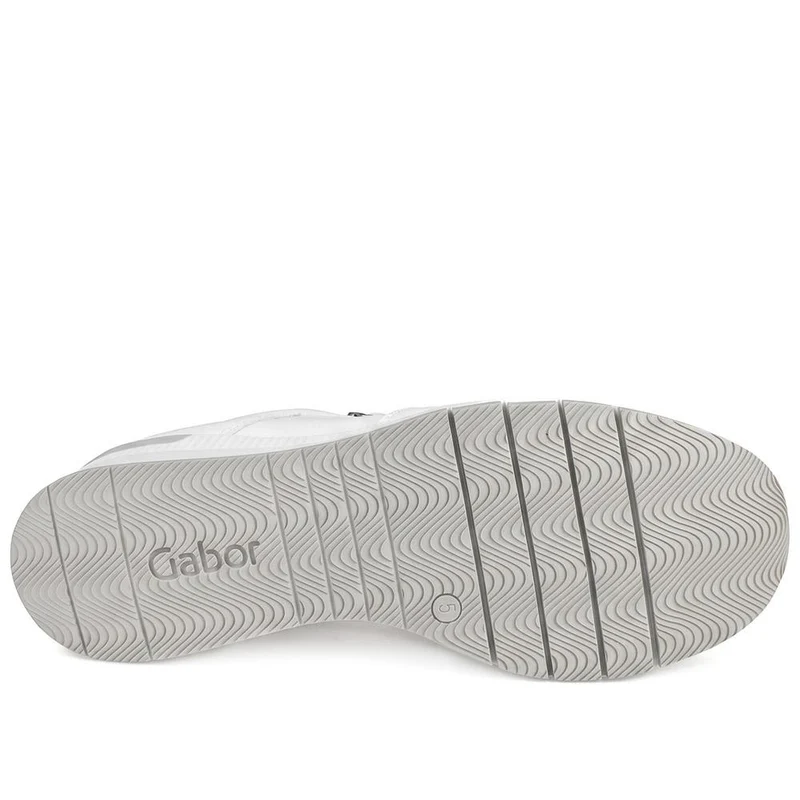 Gabor Zip & Lace Fasten Trainers - GABC43523 / 330 462 - White