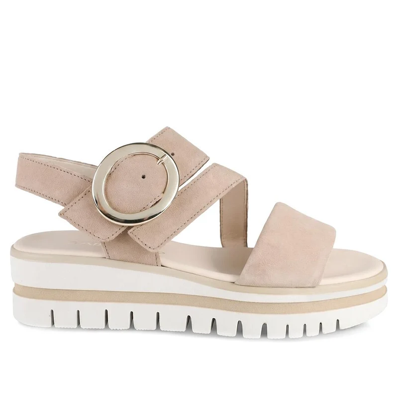 Gabor Chunky Leather Adjustable Sandals - GABC43522 / 330 461 - Beige