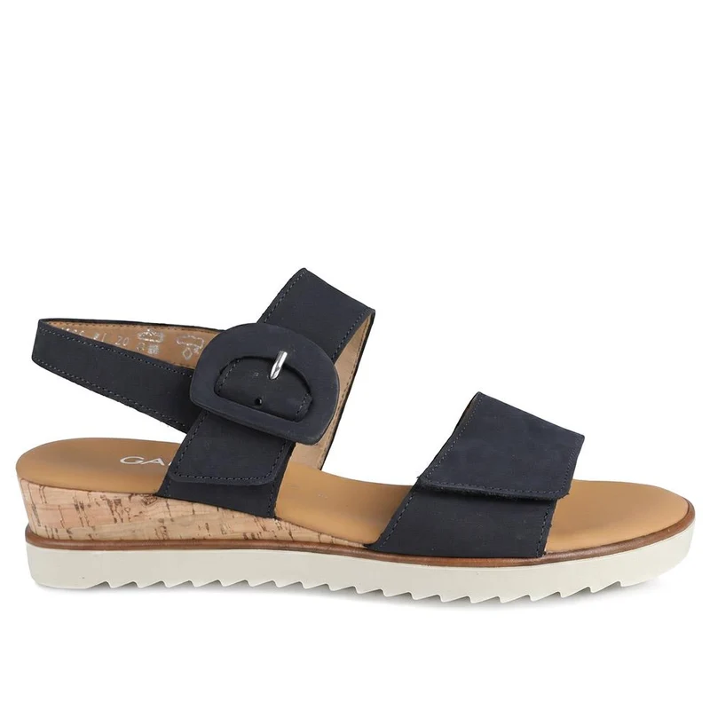 Gabor Leather Adjustable Fastening Sandals - GABC43519 / 330 458 - Navy