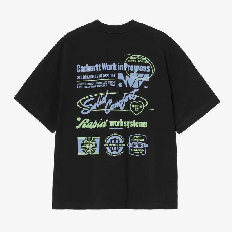 Carhartt WIP Herren Networks T-Shirt | Schwarz