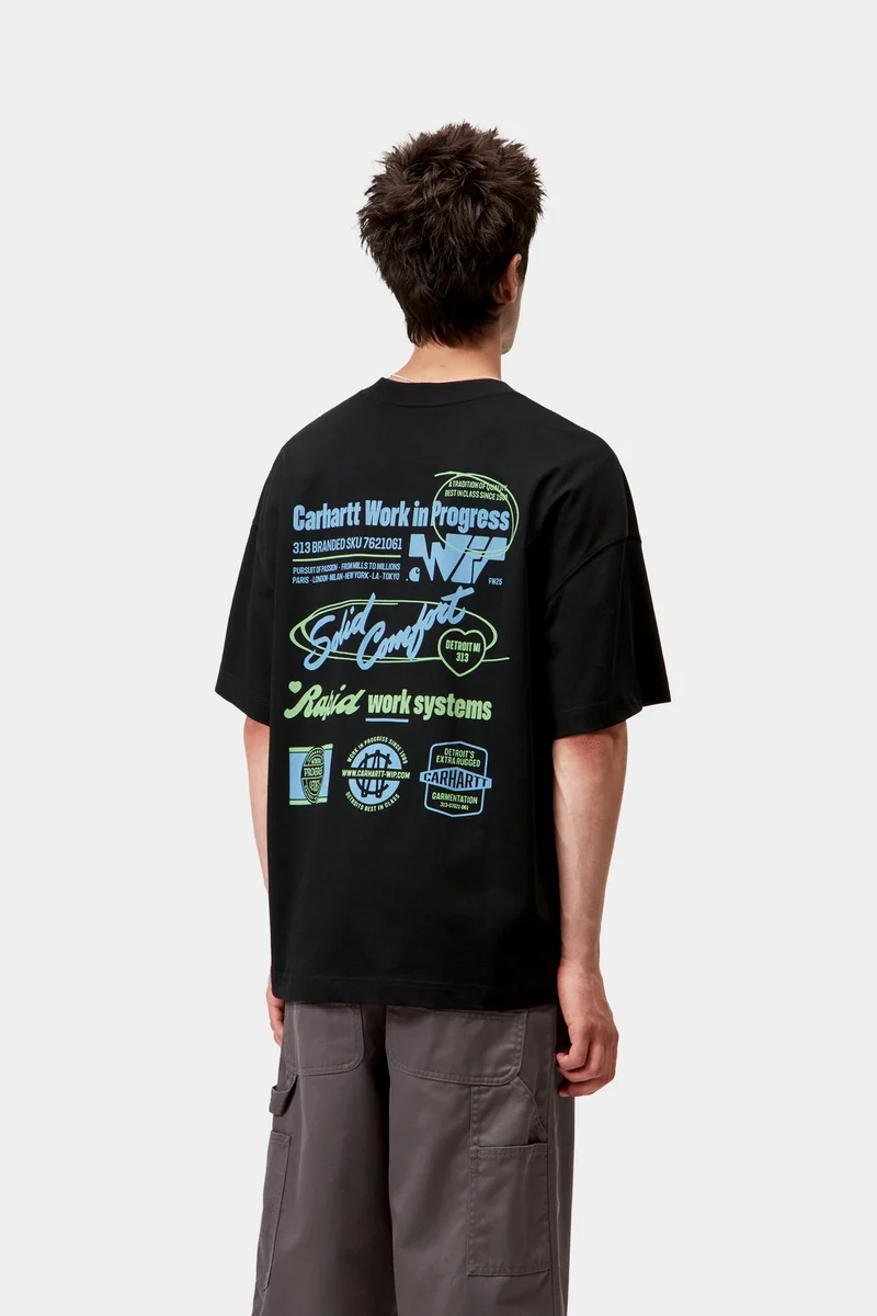 Carhartt WIP Herren Networks T-Shirt | Schwarz